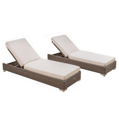 China Modern Outdoor Rattan Wicker Sun Lounge Chair with Cushions for sale