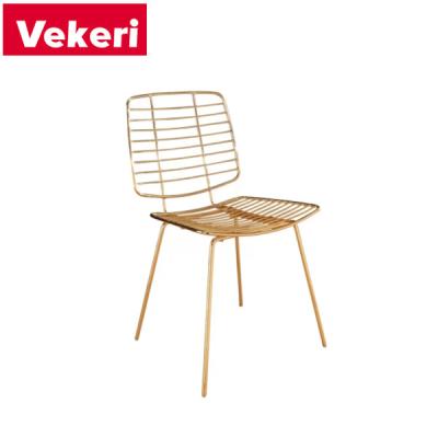 China Modern Vintage Stylish Breathable Dining Chair, Bring You More To Experience Brass Woven Dining Chair for sale