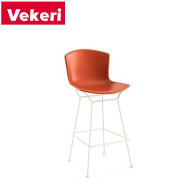 China Modern simple style metal chair legs leather upholstered multicolor optional bar stool for sale