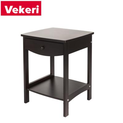 China Customizable Cerrik 2 Tier Orchard Living Room Furniture Side Table Copper Black Solid Wood Side Table for sale