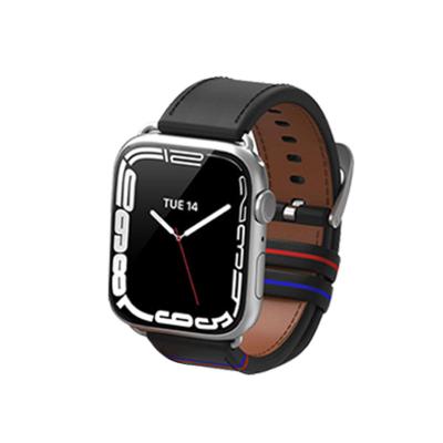 China TGVIS Watch Band Leather Strap Leather Manufacturer Handmade Genuine Leather Watchbands 40/42/44mm Replacement Leather Watch Bands For Iwatch for sale