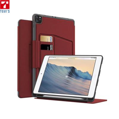 China Fasion Tgvis PU Laptop Sleeve Case Support Magetic Attration High Quality Leather Hard Case For Macbook Pro 13 Inch Case For Macbook for sale