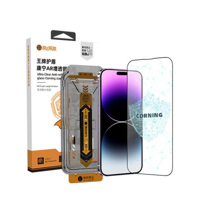 China TGVIS Full Cover Hd Ultra Clear 9H 3D 2.5D Corning Glass For Iphone 14 Screen Protector Easy Install With Box Frame Mobile Phone for sale