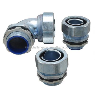 China Power Metal Zinc Alloy Flexible Conduit Straight Pipe Connector for sale