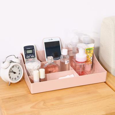 China Creative Mess Storage Box First Named Bainabang Casual Plastic Desktop Storage Box Cosmetic Storage Box for sale