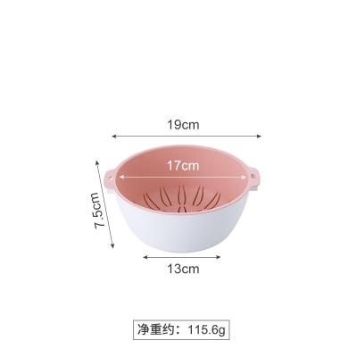 China Sustainable Plastic Kitchen Sink Drain Basket Household Small Big Around Multifunctional Hollow Leaking Basket for sale