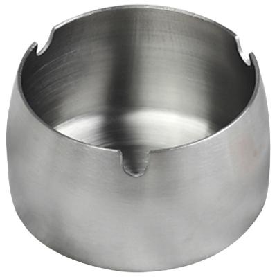 China Stainless Steel Acrylic Ashtray Hotel Commercial Homestay Round Household Stainless Steel Windproof Ashtray for sale