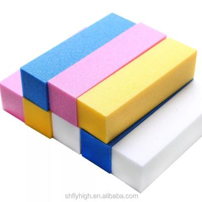 China Finger Nail Disposable Multi Color Nail Buffer Block 4 Sides Way Shine Blocks for sale