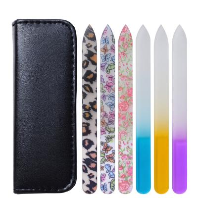 China Popular Glass Nail File Set Nail Buffing Sanding Grinding Tools Kit Beauty Salon Suppliers for sale