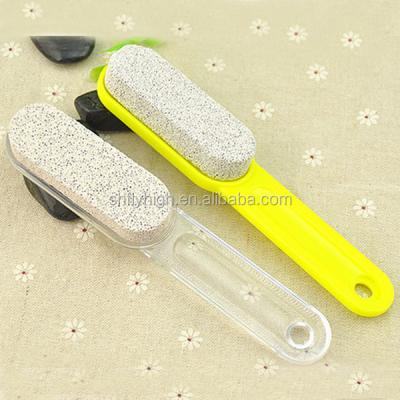 China Waterproof pumice stone with plastic handle for sale