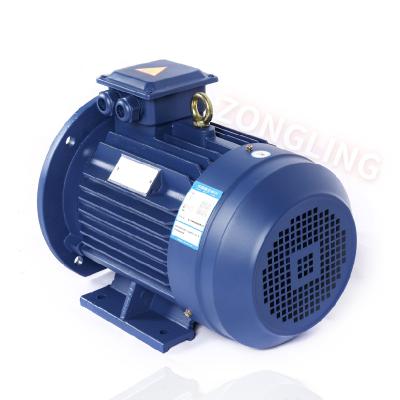 China Totally Enclosed Y Series 2/4 Pole 3phase 4 Pole Induction Motor Price Y-L80-22kw 1.1kw 3 Pole Hp 2 for sale