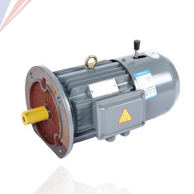 China Yej Series 380v 6/8 Pole 5.5kw Waterproof Three Phase Electromagnetic Brake 0.37kw~55kw AC Electric Induction Motor for sale