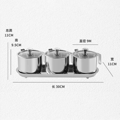 China High Quality Freshness Preservation Wholesale Storage Jar with Handle Set of 3 with Tray Food Container Food Warmer Japan Steel Bento Box for sale