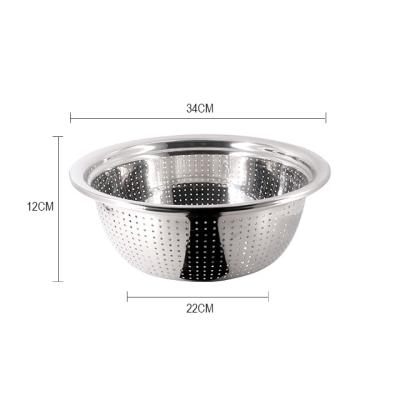 China Widely Used Various Factory Sale Factory Sale Large Capacity Kitchen Salad Bowl Stainless Steel Mixing Bowls Set for sale