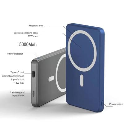 China Magnetic Support Fast Radio Charging Power Bank For Magsaf Powerbank Mobile Phone Charger For Iphone12 Xiaomi Huawei 10000mah Power Bank for sale