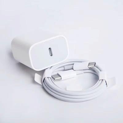 China PD 20W Charger Set For IPhone13 Adapter PD 20W USB-C Charger Original Fast Charger EU USA Plug In 18W Wall Charger Cable For iPhone 13 12 for sale