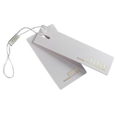 China Sustainable Custom Thick Paper Card Combination Label Paper Card Luxury Swing Tag For Clothing for sale