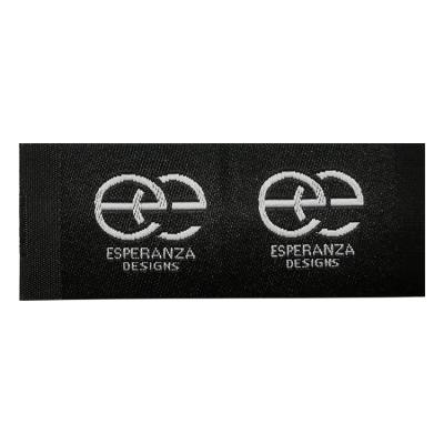 China Factory viable vwhite fashion design cheap black clothing woven garment label for sale