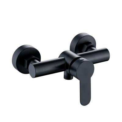 중국 Without Slide Bar Wall Mounted 304stainless Steel Mixers Bathroom Rain Shower Black Hot Cold Faucets 판매용