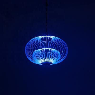 China Jellyfish Shape Colorful Waterproof Original Design LED Fiber Optic Lantern Chandelier With APP Or Remote Control for sale