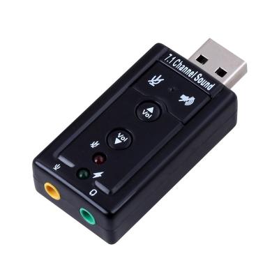 China USB Sound Card, with 3.5mm Earphone and Microphone Jack Sound Card Audio Adapter N-S119B for sale