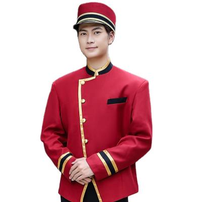 China High Qualtiy Custom Hotel Work Wear Hotel Doorman Suit Royal Security Guard Uniforms for sale