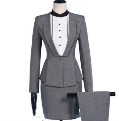 China Promotional New Slim Fit Business Anti-Shrink Fit Ladies Office Bank Uniform Office Anti-Shrink for sale