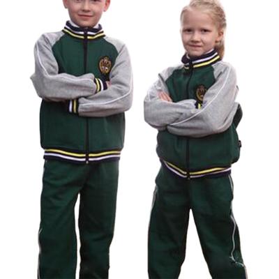 China Wholesale Custom School Boys Girls Kids School Logo Primary School Sports Wear Unisex School Uniform Kids Tracksuits Sportswear for sale