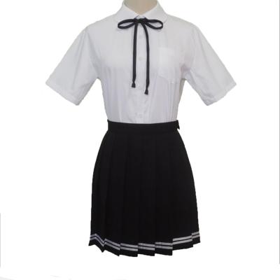 China Wholesale Cotton Girls Fashion School Uniform Dress Design New Skirt Dress School Uniform Customized Uniform for sale