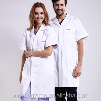 China Wholesale Hospital Clinic Doctor Hospital Lab Medical Uniform White Coat for sale