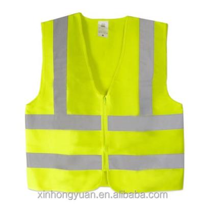 China High Visibility Neon Traffic Worker Yellow Reflective Tape Reflective Safety Vest for sale