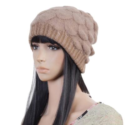 China Fashionable High Quality Warm Women's Winter Beanie Knit Hat Solid Color Winter Knitted Hat COMMON for sale