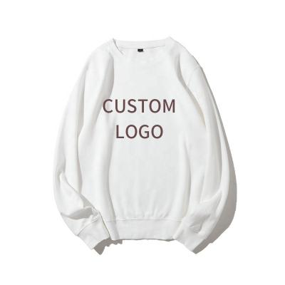 China Anti-wrinkle Crewneck Sweatshirt Plain Cotton Oversized Sweater Printed Logo Men Blank Embroidery Pullover Embroidered Sweatshirt Custom Logo for sale