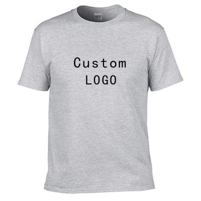 China Anti-wrinkle White 100% Cotton T-shirt Customize Print LOGO T-shirt Cotton Wholesale T-shirt for sale