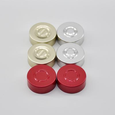 China Non Spill Excellent Medicinal Quality 13mm Aluminum Vial Covers Pharmaceutical Aluminum Cap For Glass Bottles for sale