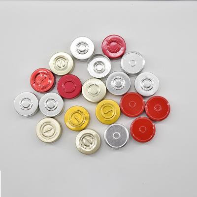 China Non Spill Factory Direct Sale Aluminum Medical Cap 20mm Oral Liquid Aluminum Cap for sale