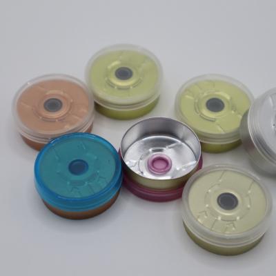 China Non Spill Factory Best Selling 20mm Flip Tear Off Vial Cap Aluminum Plastic Flip Tear Off Vial Caps for sale