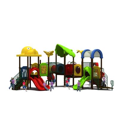 China Outdoor Playground Plastic Children Playsets Plastic Playground Commercial Heavy Metal Equipment For Kindergarten for sale