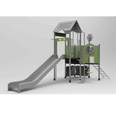 China 304 Stainless Steel & PE Slide Games Children 304 Stainless Steel Commercial Outdoor Playground Equipment for sale