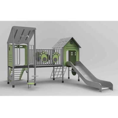 China 304 Stainless Steel & Children Commercial Outdoor Playground Equipment Large PE Play Slide For Sale for sale