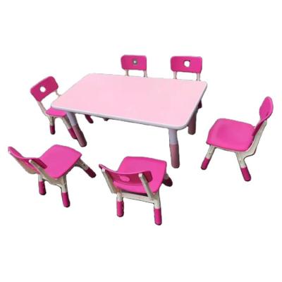 China Modern Children's Table And Chair Adjustable Preschool Table For Nursery Kids Classroom Furniture for sale