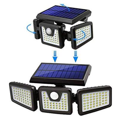 China Garden Led Solar Wall Lamp Ip65 Garden Wall Mount Induction Waterproof Outdoor Solar Wall Sconce Light for sale