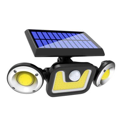 China Outdoor Solar Landscape LED Garden Light PIR Motion Sensor Wall Lamp 100LED Solar Power Garden for sale