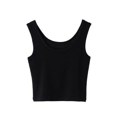 China Breathable Best Selling Wholesale Sexy Cotton Sleeveless Shirt Summer Cool Short Yoga Wear for sale