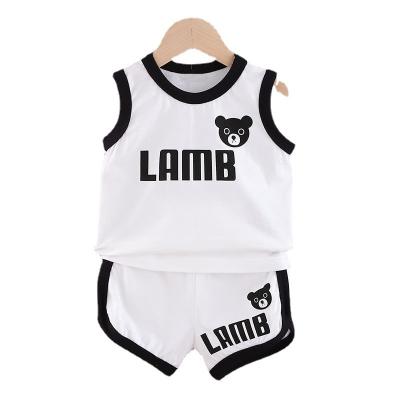 China High Quality Children's Fully Breathable Breathable Sportswear Kids Sleeveless Letter Jogging Vest for sale