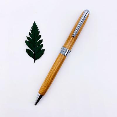 China 2020 Luxury Bamboo Pen Promotional White Matel Pen With Bamboo Ballpoint Pen for sale