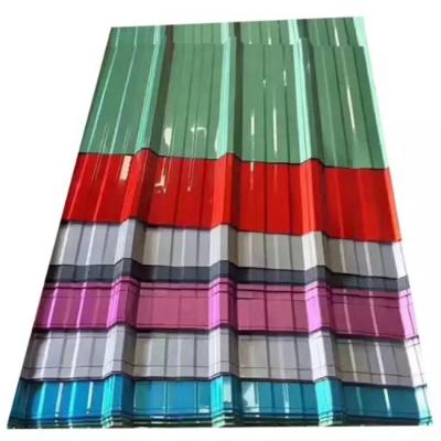 China Colorful GI PPGI Zinc Galvanized Corrugated Steel Iron Roofing Tole Sheets For Ghana House for sale