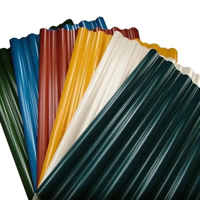 China Exporters 14 18 22 26 Gauge Aluminum Roofing Sheet Color Coated Corrugated Plate for sale