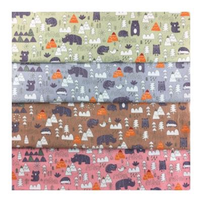 China Shrink-resistant 100%cotton wholesale flannel print fabrics used for baby and kids ready goods in stock for sale