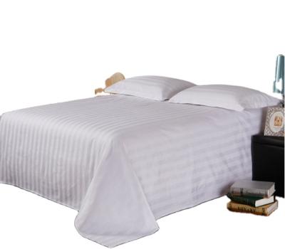 China Factory Price Breathable Bedding Sets Bed Sheet Color White 100% Cotton Soft Feel For Hotel And Home for sale